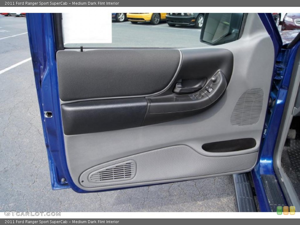 Medium Dark Flint Interior Door Panel for the 2011 Ford Ranger Sport SuperCab #46674074