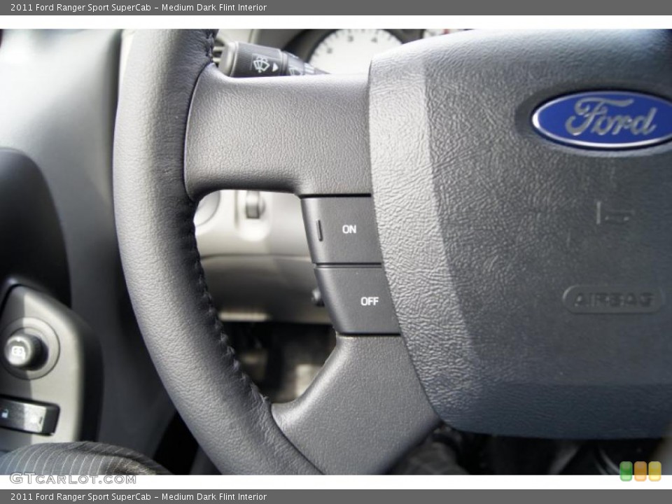 Medium Dark Flint Interior Controls for the 2011 Ford Ranger Sport SuperCab #46674119