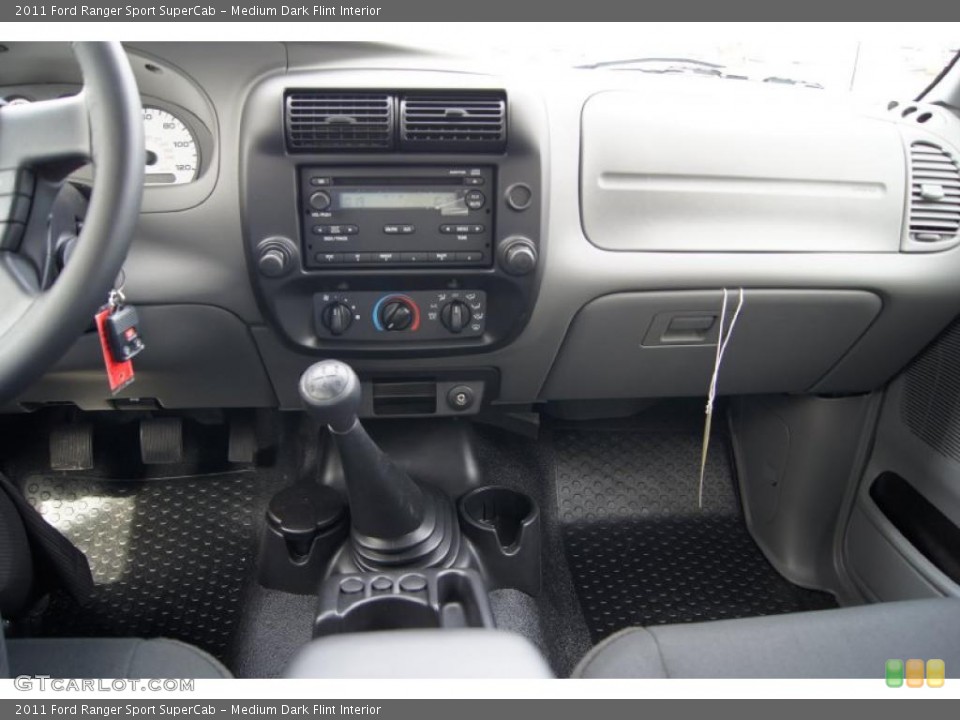 Medium Dark Flint Interior Dashboard for the 2011 Ford Ranger Sport SuperCab #46674206