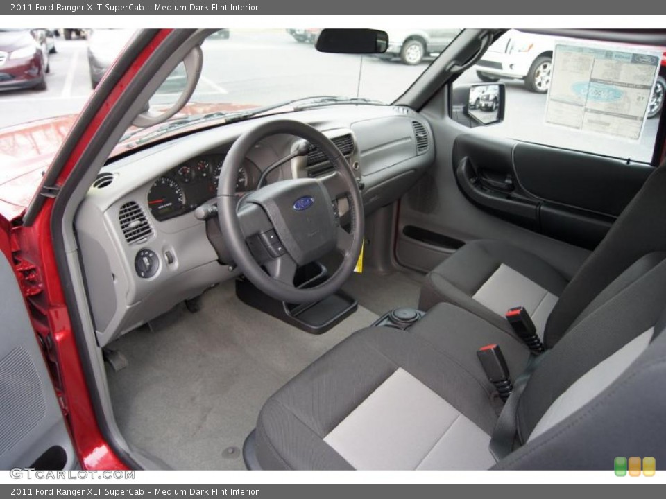 Medium Dark Flint Interior Photo for the 2011 Ford Ranger XLT SuperCab #46674515