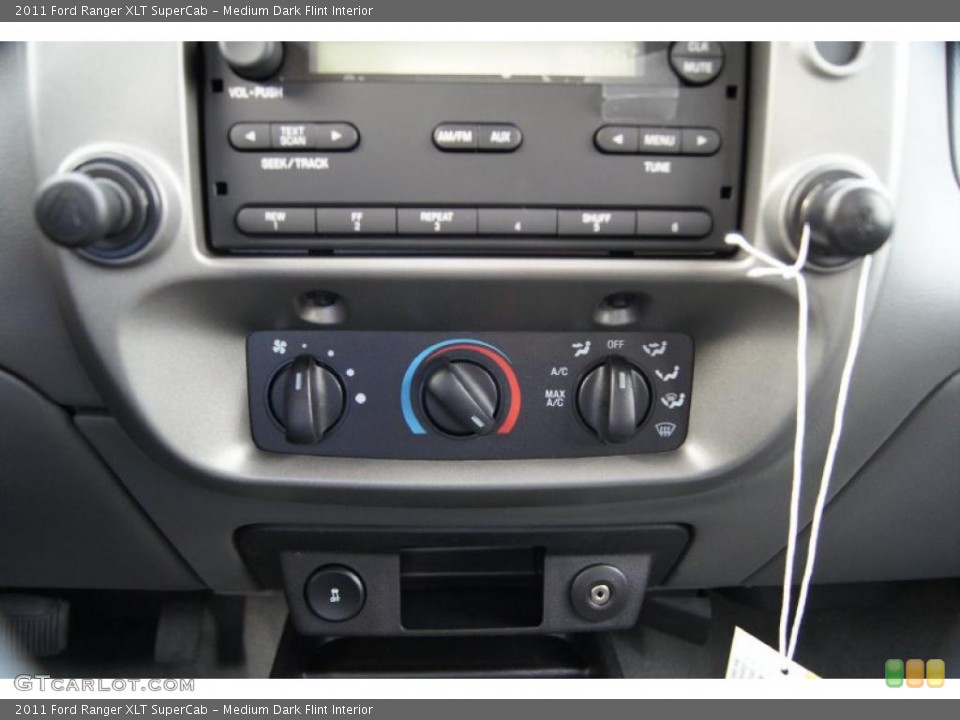 Medium Dark Flint Interior Controls for the 2011 Ford Ranger XLT SuperCab #46674605