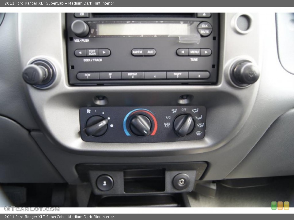Medium Dark Flint Interior Controls for the 2011 Ford Ranger XLT SuperCab #46675061
