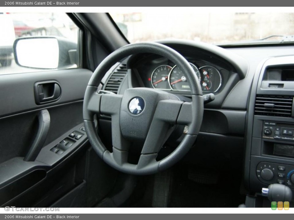 Black Interior Steering Wheel for the 2006 Mitsubishi Galant DE #46675109