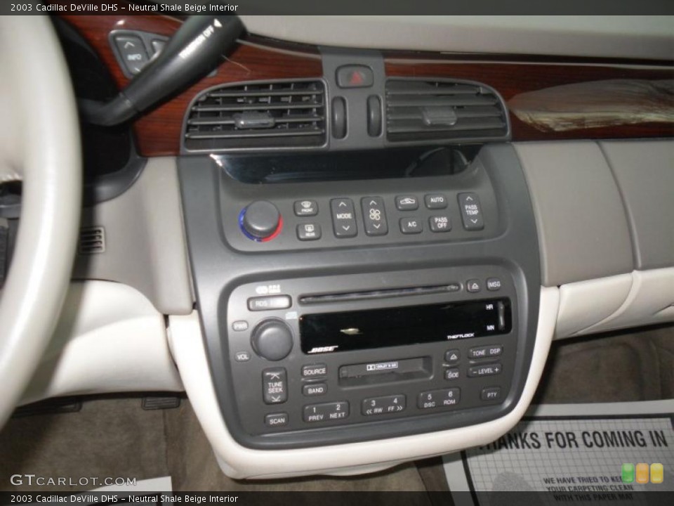 Neutral Shale Beige Interior Controls for the 2003 Cadillac DeVille DHS #46675700