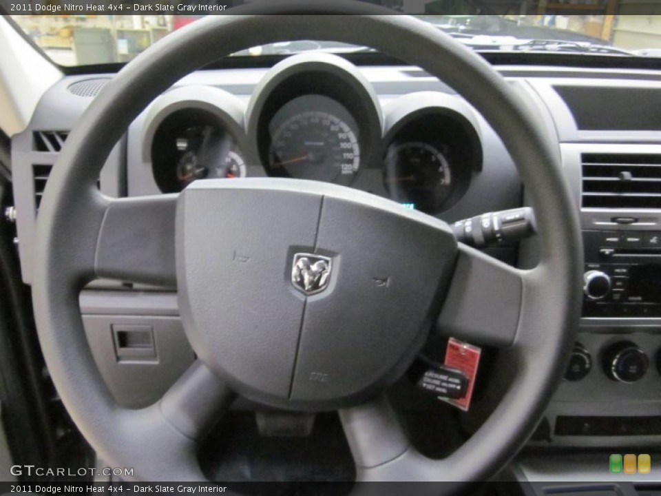 Dark Slate Gray Interior Steering Wheel for the 2011 Dodge Nitro Heat 4x4 #46675742