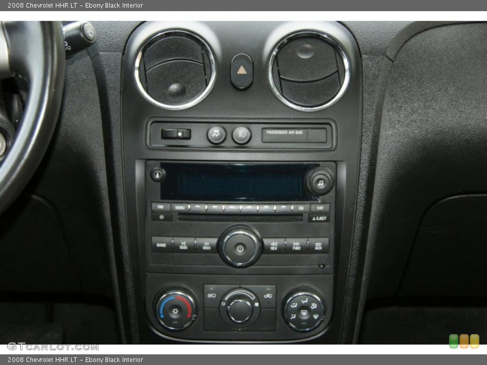 Ebony Black Interior Controls for the 2008 Chevrolet HHR LT #46676975