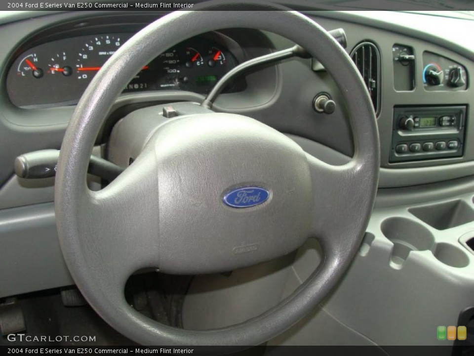 Medium Flint Interior Steering Wheel for the 2004 Ford E Series Van E250 Commercial #46678625