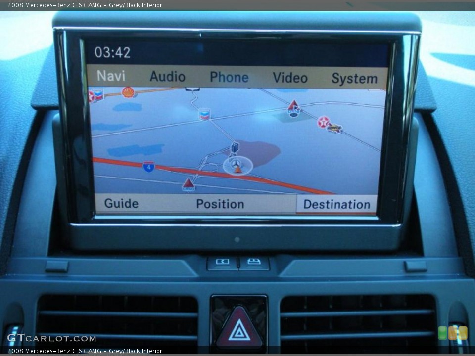 Grey/Black Interior Navigation for the 2008 Mercedes-Benz C 63 AMG #46678682