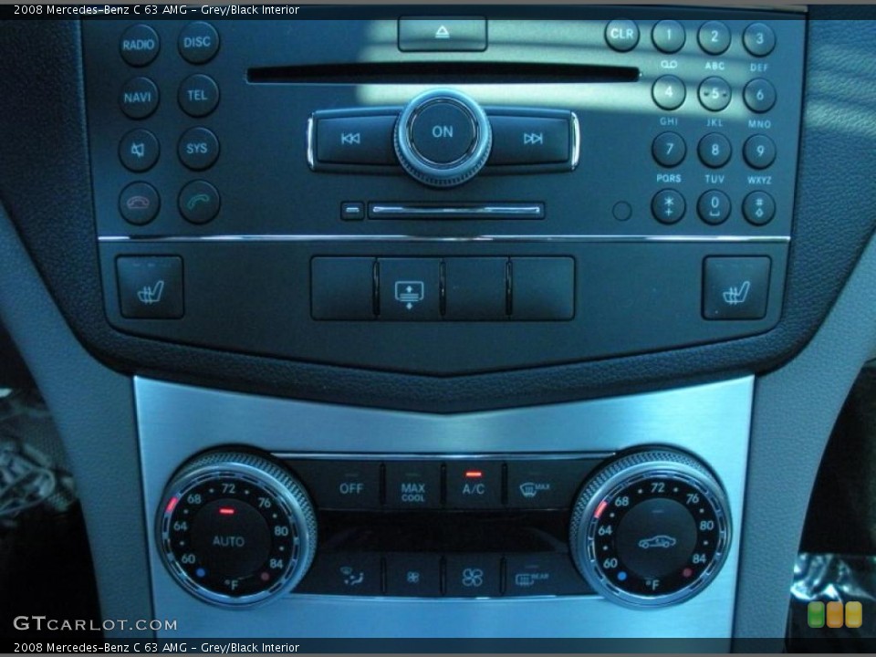 Grey/Black Interior Controls for the 2008 Mercedes-Benz C 63 AMG #46678694