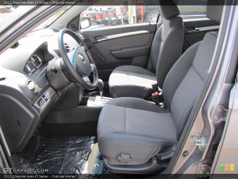 Charcoal Interior Photo for the 2011 Chevrolet Aveo LT Sedan #46678793