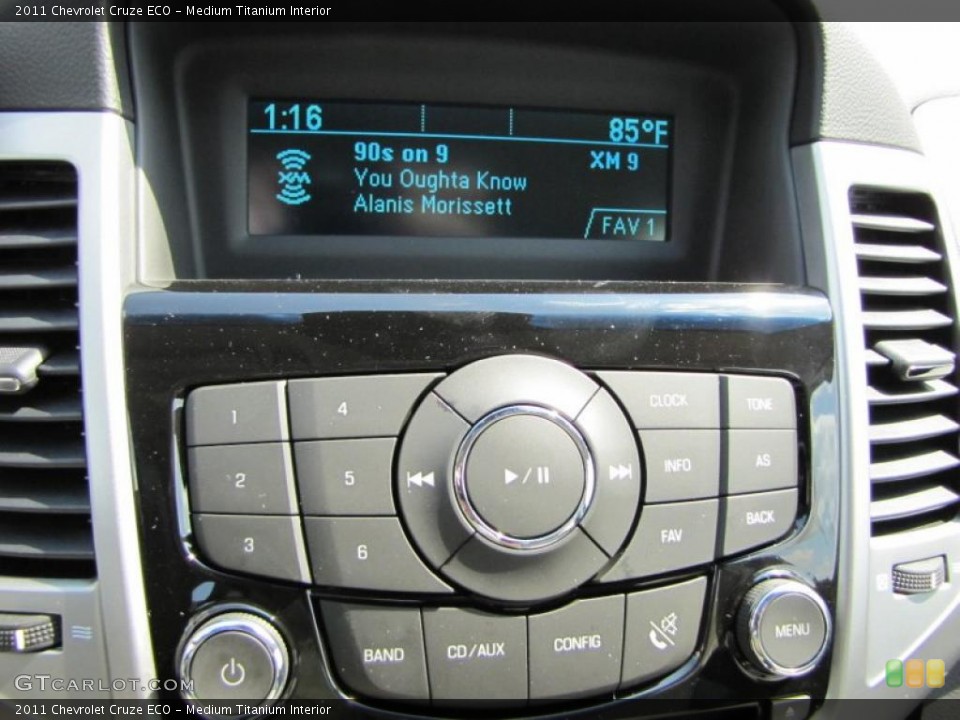 Medium Titanium Interior Controls for the 2011 Chevrolet Cruze ECO #46679198