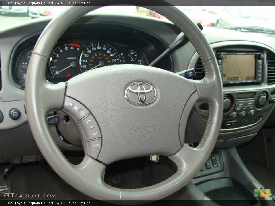 Taupe Interior Steering Wheel for the 2005 Toyota Sequoia Limited 4WD #46679540