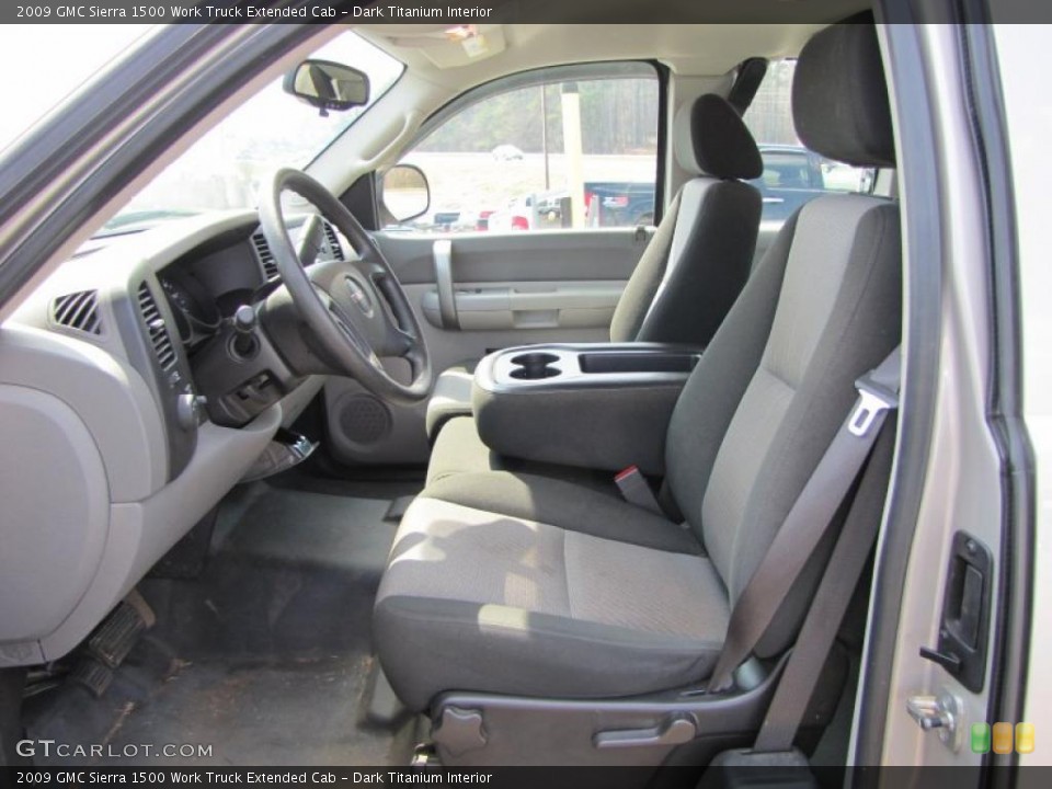 Dark Titanium Interior Photo for the 2009 GMC Sierra 1500 Work Truck Extended Cab #46679819