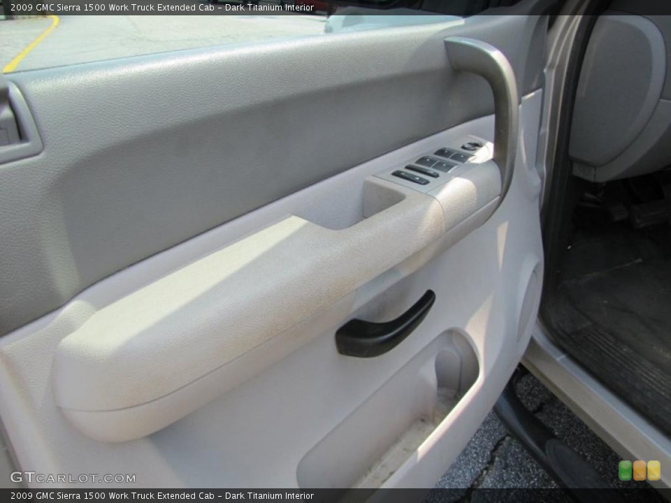 Dark Titanium Interior Door Panel for the 2009 GMC Sierra 1500 Work Truck Extended Cab #46679837