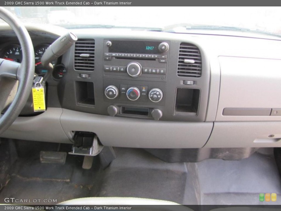 Dark Titanium Interior Controls for the 2009 GMC Sierra 1500 Work Truck Extended Cab #46679882