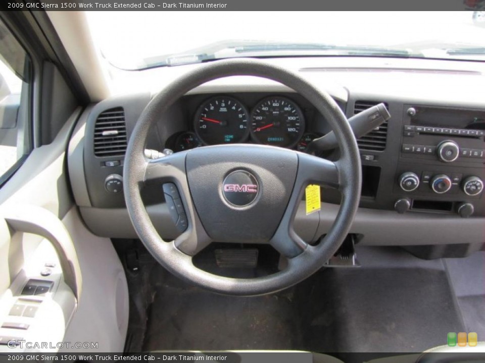 Dark Titanium Interior Dashboard for the 2009 GMC Sierra 1500 Work Truck Extended Cab #46679897