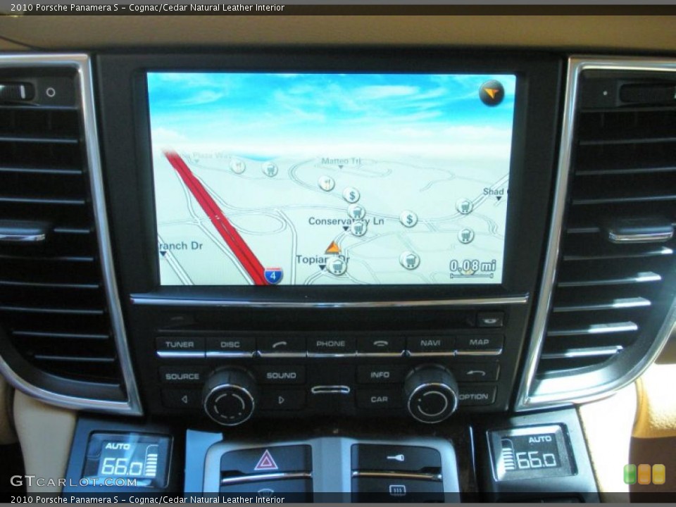 Cognac/Cedar Natural Leather Interior Navigation for the 2010 Porsche Panamera S #46680407