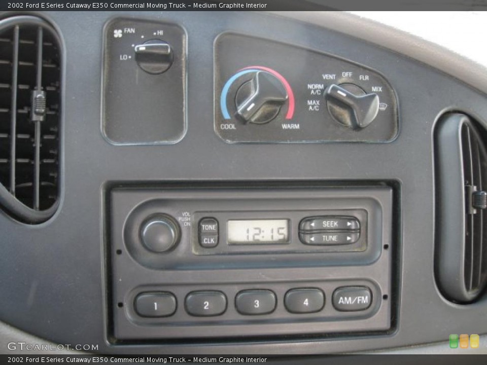 Medium Graphite Interior Controls for the 2002 Ford E Series Cutaway E350 Commercial Moving Truck #46681487