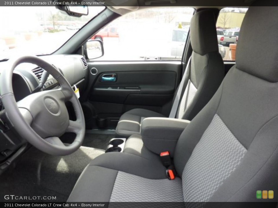 Ebony Interior Photo for the 2011 Chevrolet Colorado LT Crew Cab 4x4 #46681772