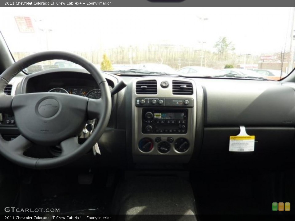 Ebony Interior Dashboard for the 2011 Chevrolet Colorado LT Crew Cab 4x4 #46681787