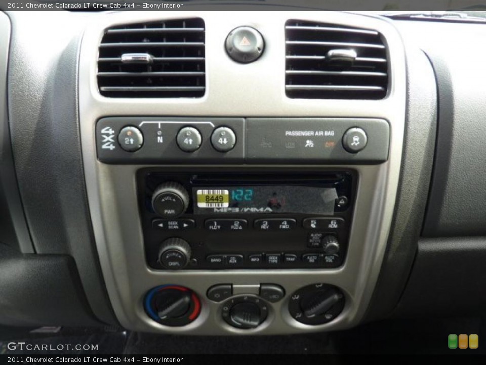 Ebony Interior Controls for the 2011 Chevrolet Colorado LT Crew Cab 4x4 #46681922