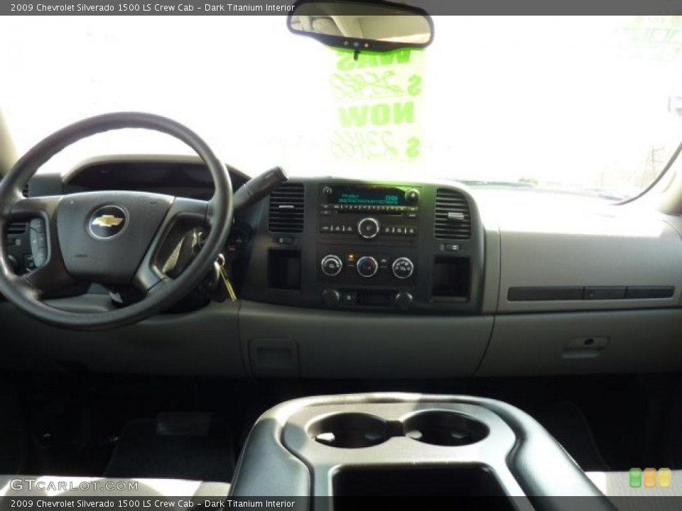 Dark Titanium Interior Dashboard for the 2009 Chevrolet Silverado 1500 LS Crew Cab #46683689