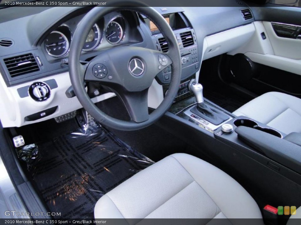 Grey/Black 2010 Mercedes-Benz C Interiors