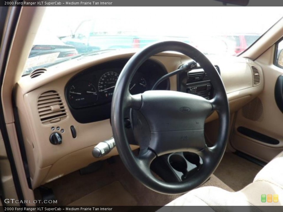 Medium Prairie Tan Interior Dashboard for the 2000 Ford Ranger XLT SuperCab #46686284