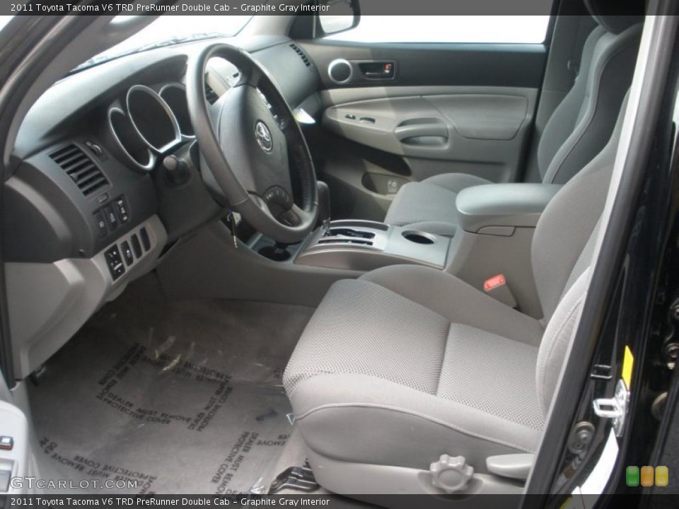 Graphite Gray Interior Photo for the 2011 Toyota Tacoma V6 TRD PreRunner Double Cab #46686314