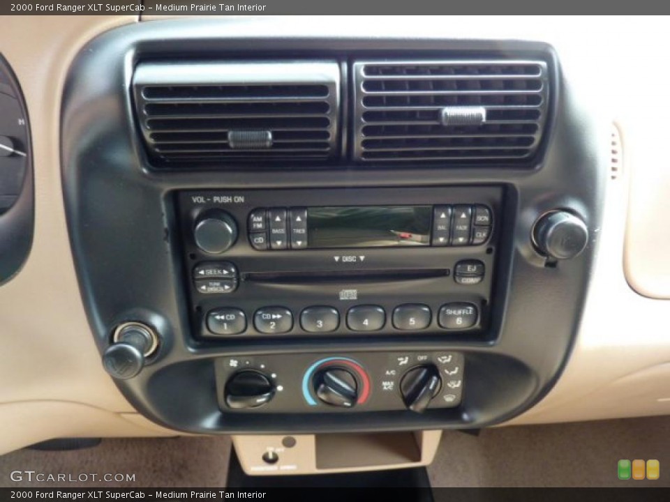 Medium Prairie Tan Interior Controls for the 2000 Ford Ranger XLT SuperCab #46686350