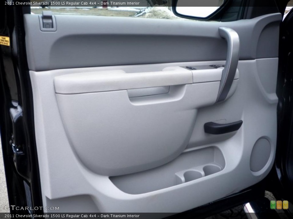 Dark Titanium Interior Door Panel for the 2011 Chevrolet Silverado 1500 LS Regular Cab 4x4 #46686563