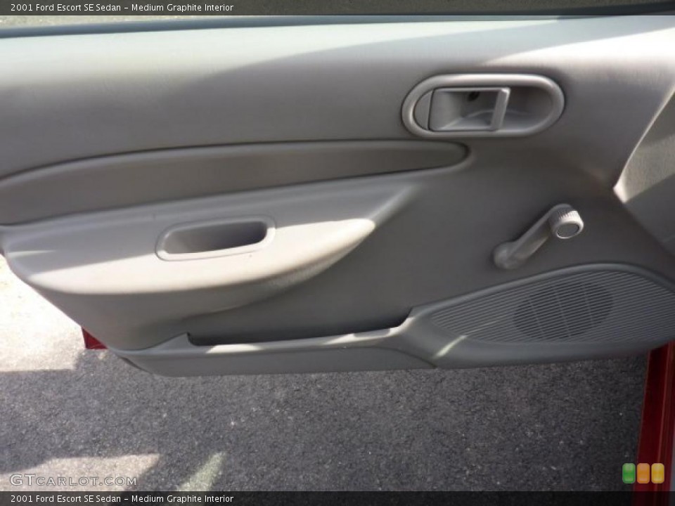 Medium Graphite Interior Door Panel for the 2001 Ford Escort SE Sedan #46686758