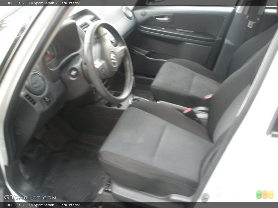 Black Interior Photo for the 2008 Suzuki SX4 Sport Sedan #46687613