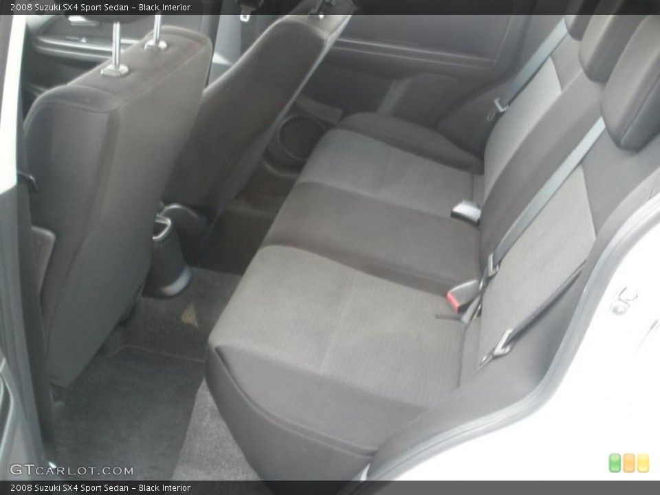 Black Interior Photo for the 2008 Suzuki SX4 Sport Sedan #46687640