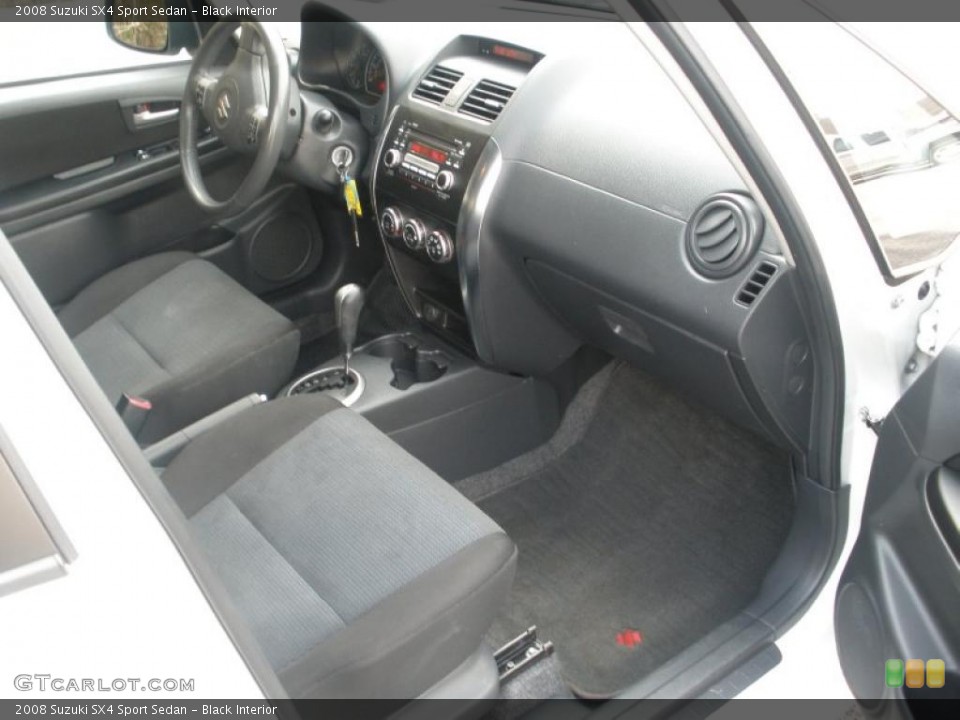 Black Interior Dashboard for the 2008 Suzuki SX4 Sport Sedan #46687685