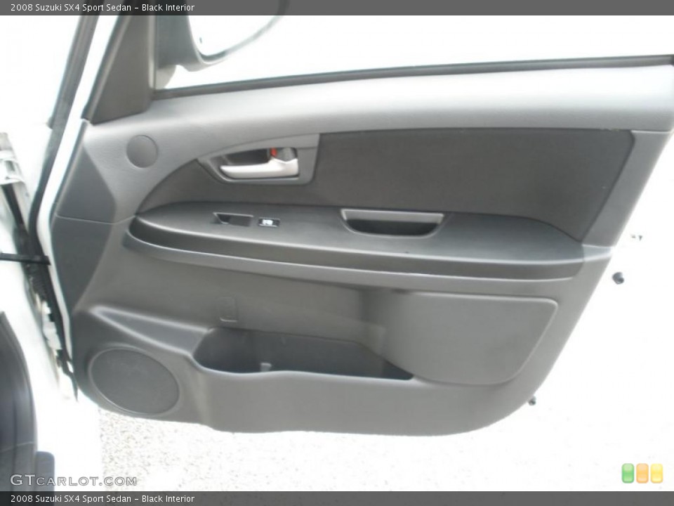 Black Interior Door Panel for the 2008 Suzuki SX4 Sport Sedan #46687712