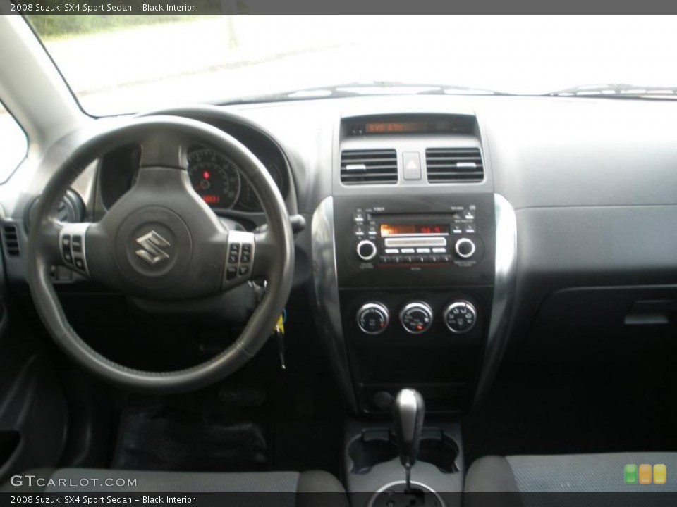 Black Interior Dashboard for the 2008 Suzuki SX4 Sport Sedan #46687814