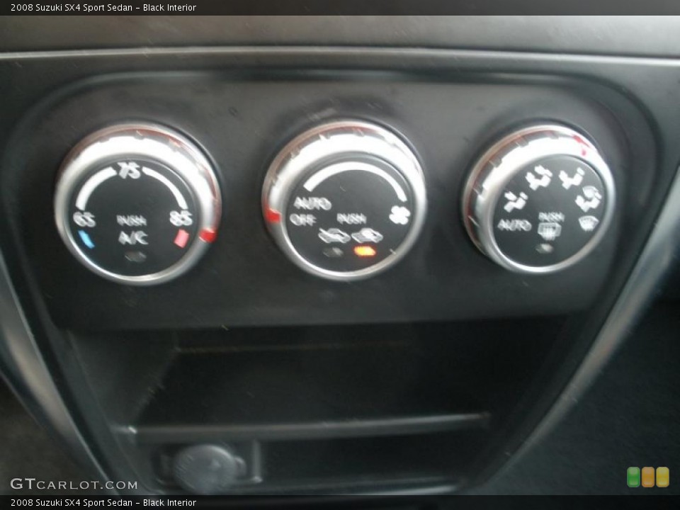 Black Interior Controls for the 2008 Suzuki SX4 Sport Sedan #46687937
