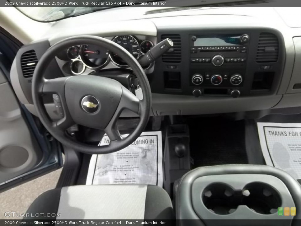 Dark Titanium Interior Dashboard for the 2009 Chevrolet Silverado 2500HD Work Truck Regular Cab 4x4 #46688417