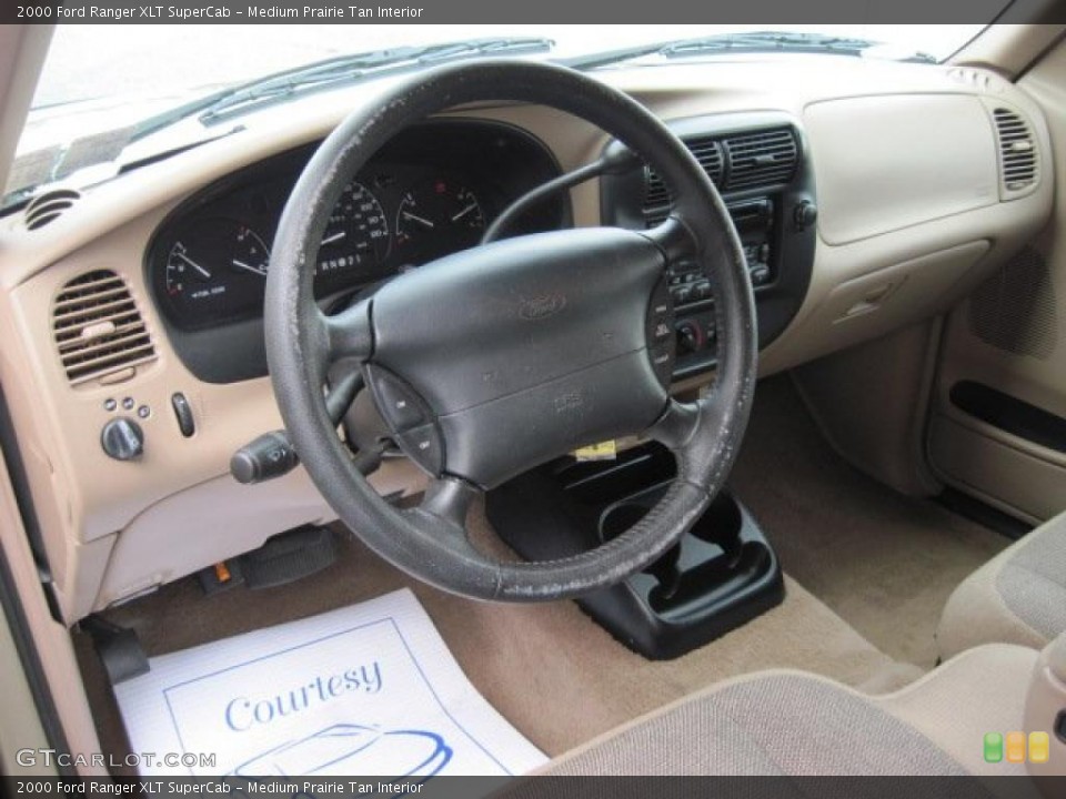 Medium Prairie Tan Interior Prime Interior for the 2000 Ford Ranger XLT SuperCab #46689269