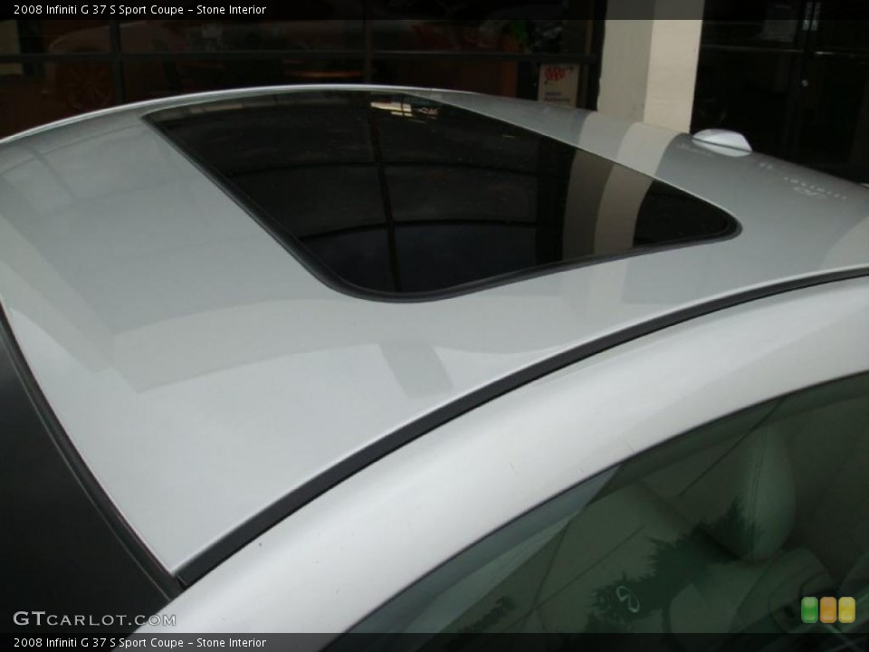 Stone Interior Sunroof for the 2008 Infiniti G 37 S Sport Coupe #46689956