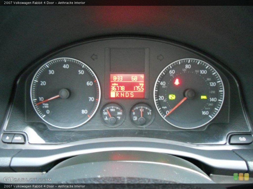 Anthracite Interior Gauges for the 2007 Volkswagen Rabbit 4 Door #46690982