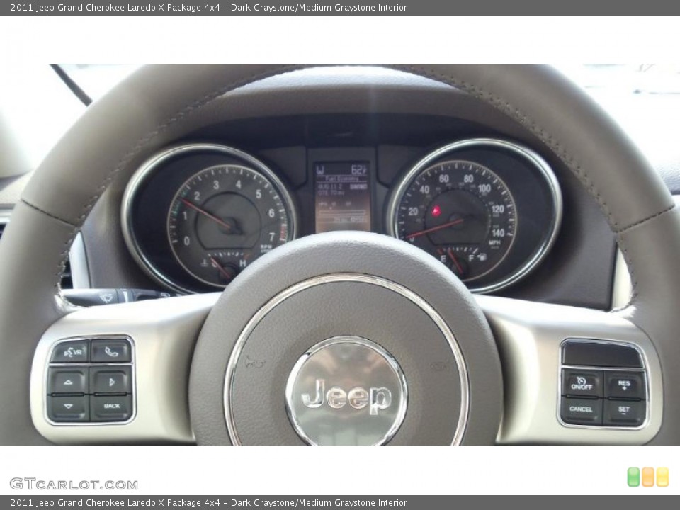 Dark Graystone/Medium Graystone Interior Gauges for the 2011 Jeep Grand Cherokee Laredo X Package 4x4 #46691153