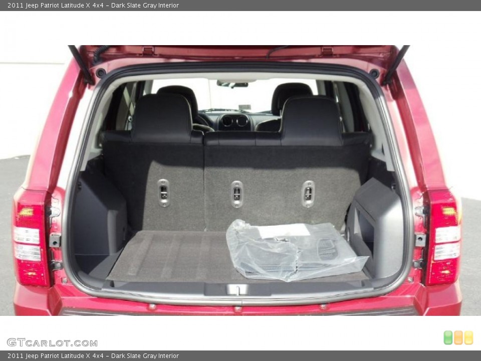 Dark Slate Gray Interior Trunk for the 2011 Jeep Patriot Latitude X 4x4 #46691309