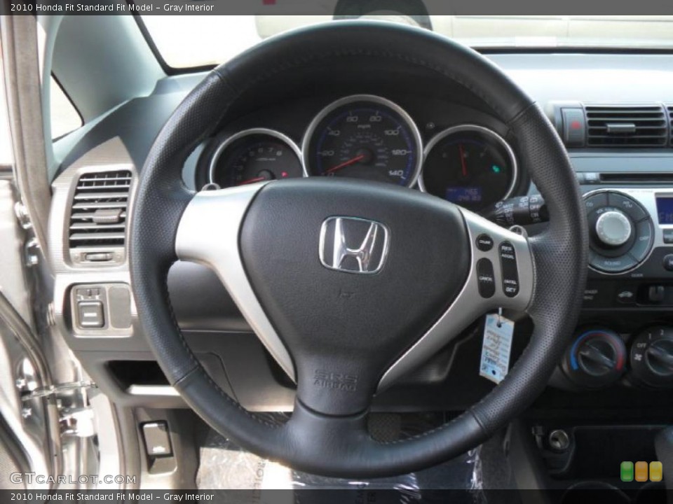 Gray Interior Steering Wheel for the 2010 Honda Fit  #46691420