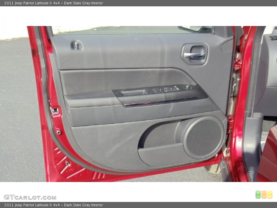 Dark Slate Gray Interior Door Panel for the 2011 Jeep Patriot Latitude X 4x4 #46691426