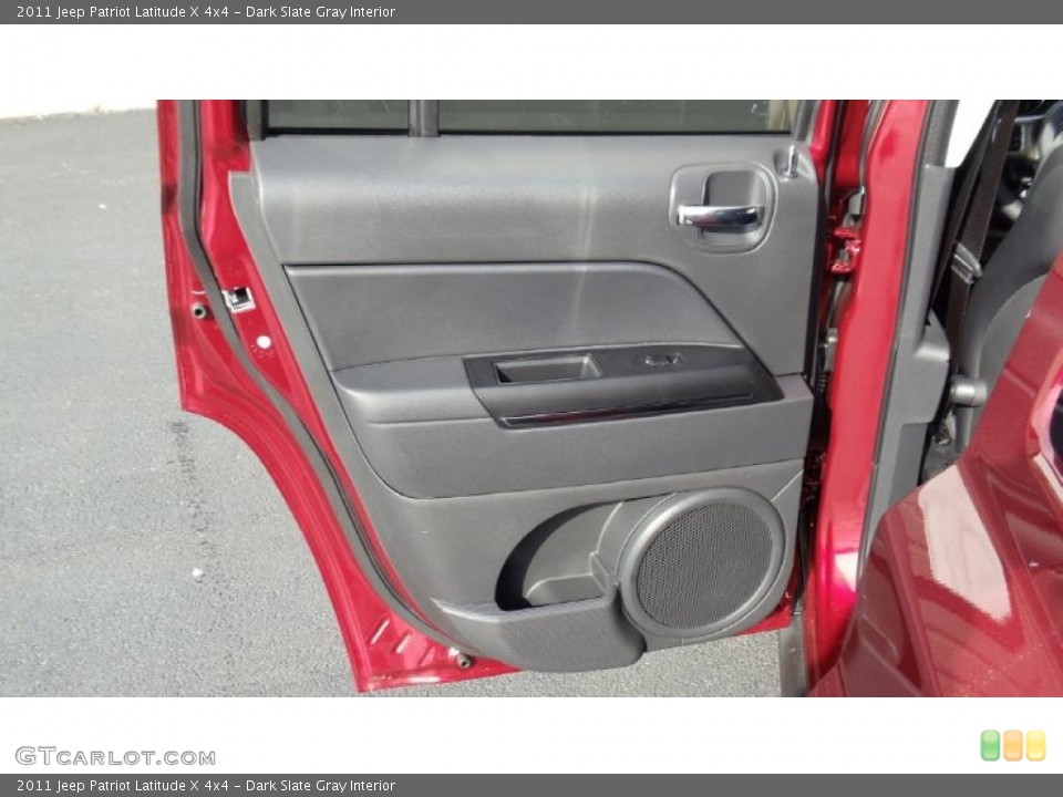 Dark Slate Gray Interior Door Panel for the 2011 Jeep Patriot Latitude X 4x4 #46691447