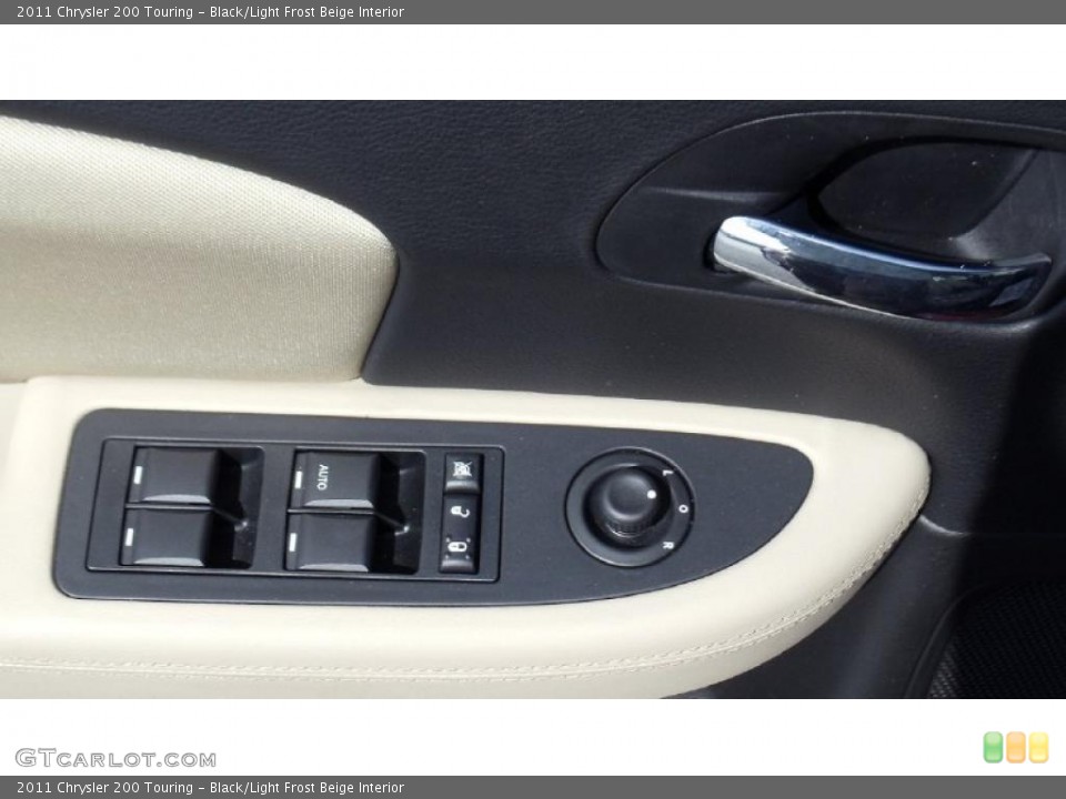 Black/Light Frost Beige Interior Controls for the 2011 Chrysler 200 Touring #46692233