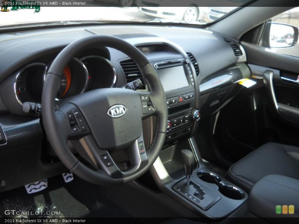 Black Interior Dashboard for the 2011 Kia Sorento SX V6 AWD #46693013