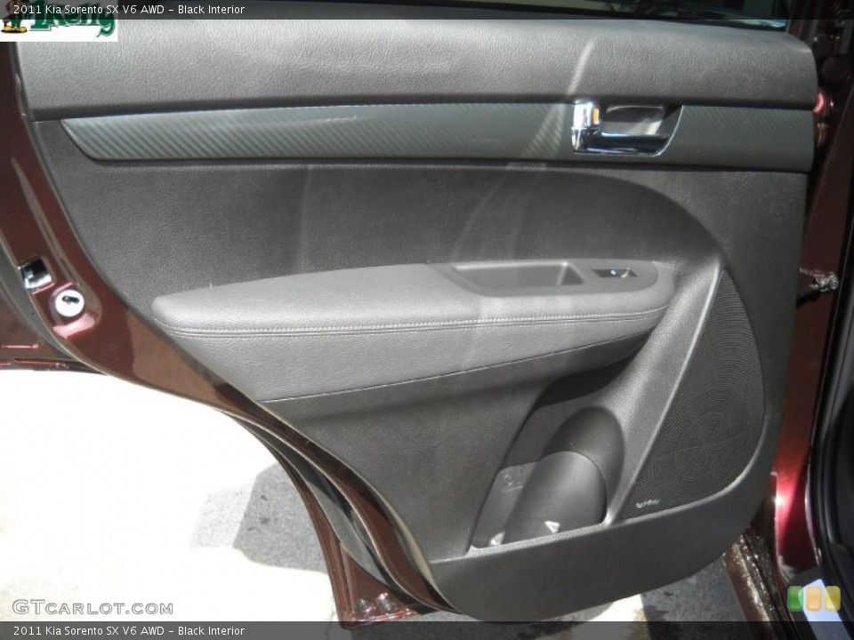 Black Interior Door Panel for the 2011 Kia Sorento SX V6 AWD #46693061